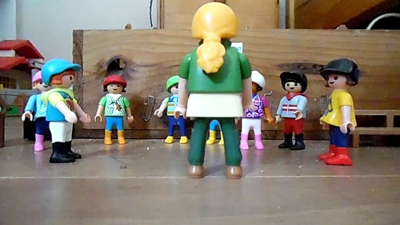 Cours de pony game playmobil