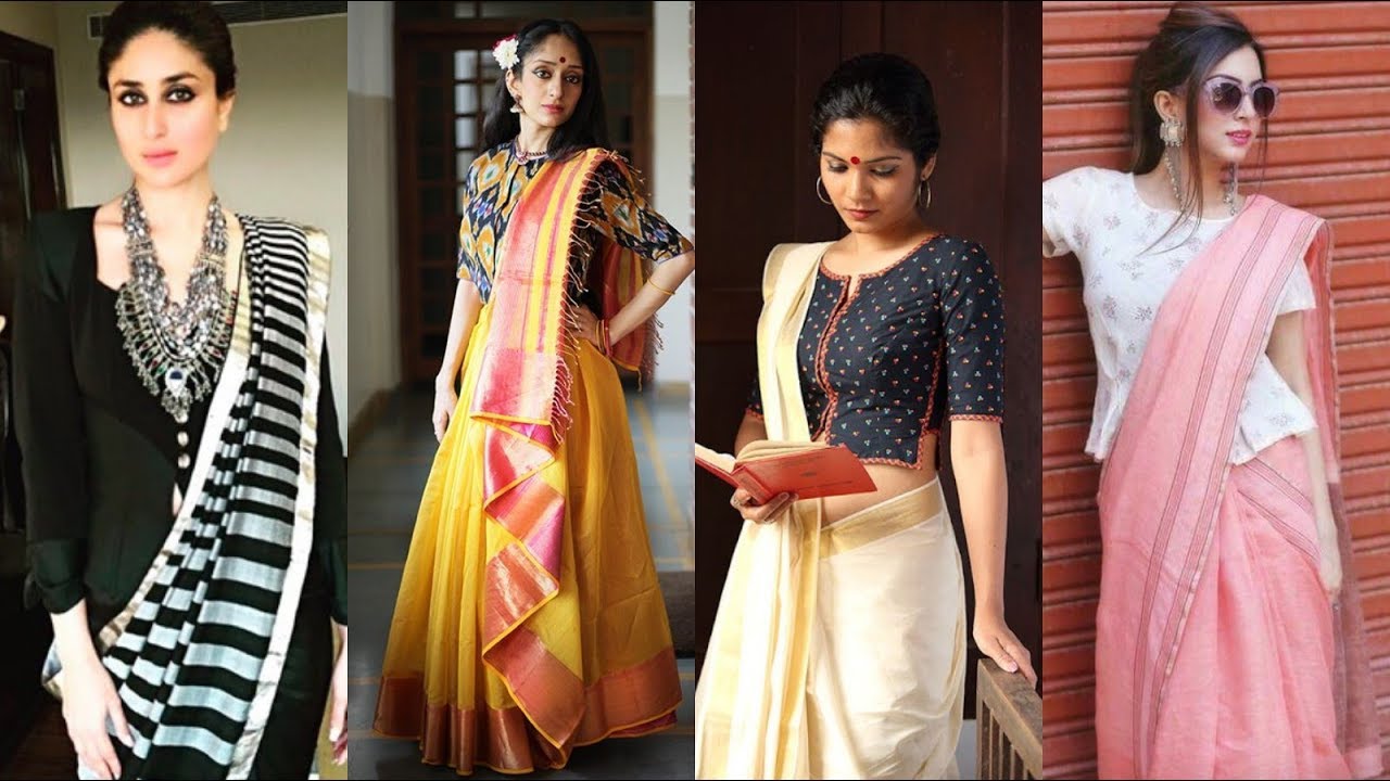 Top 30 Trendy different types of saree draping ideas| Saree draping styles| Different saree drapings