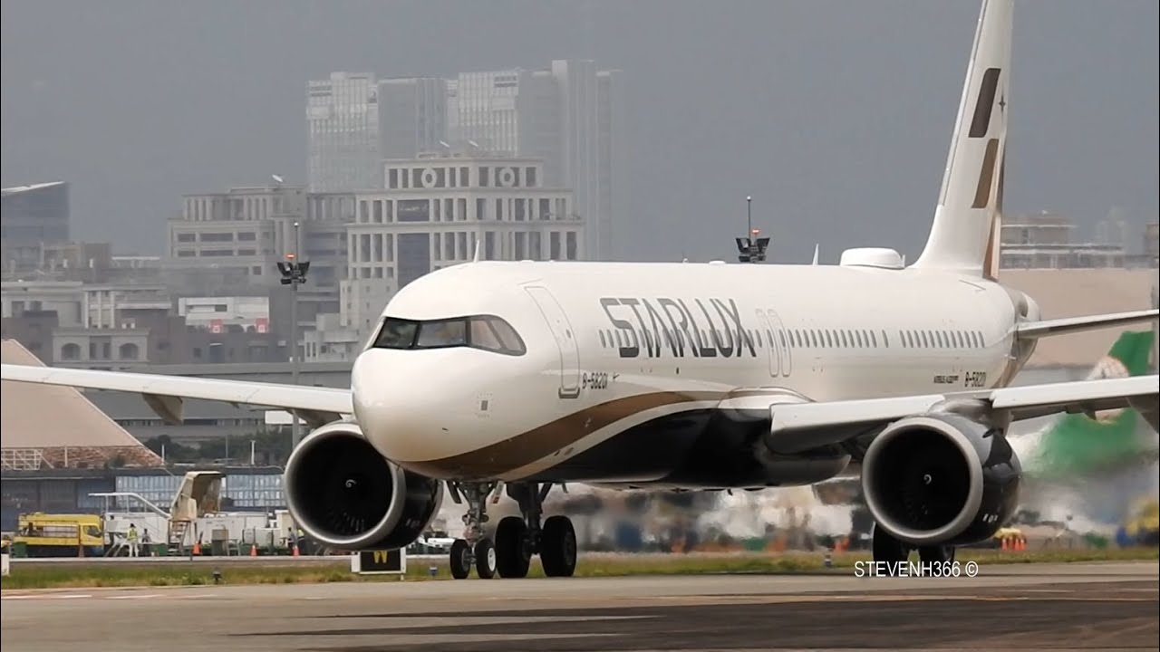 星宇航空B-58201~臺北松山機場TSA起降 STARLUX AIRLINES A321neo [B-58201] TAKEOFF & LANDING AT TSA/RCSS RUNWAY 10