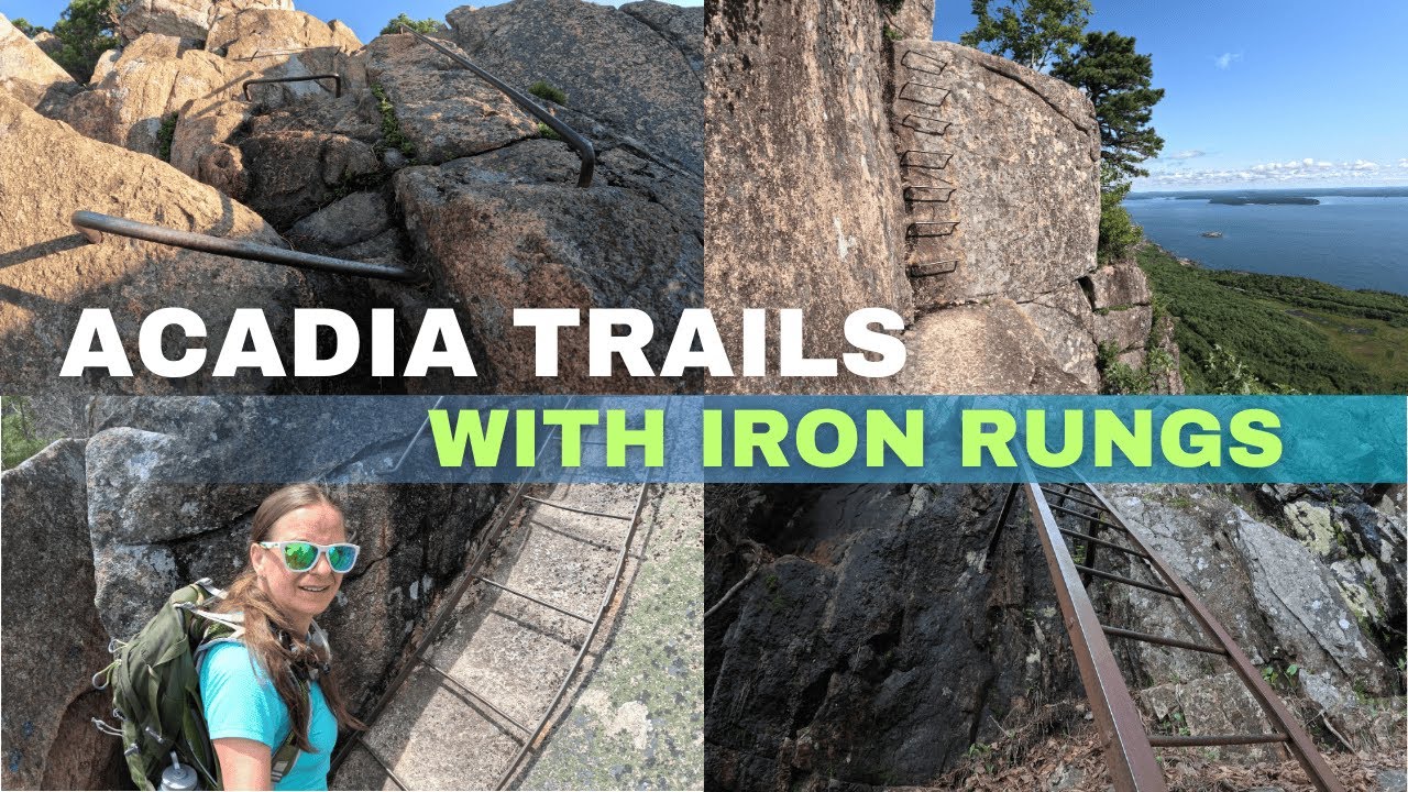 Unique Trails in Acadia | Hiking with IRON RUNGS and LADDERS #acadianationalpark #hiking