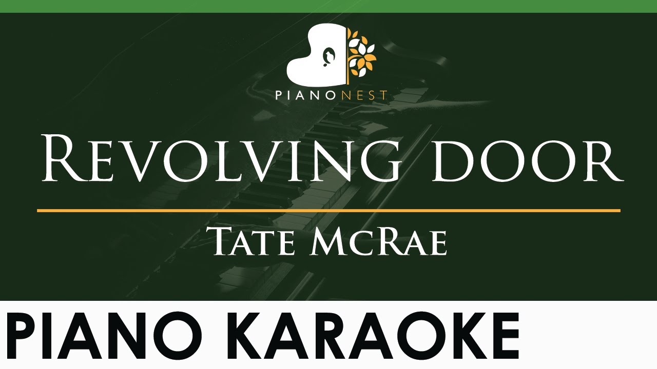 Tate McRae - Revolving door - LOWER Key (Piano Karaoke Instrumental)