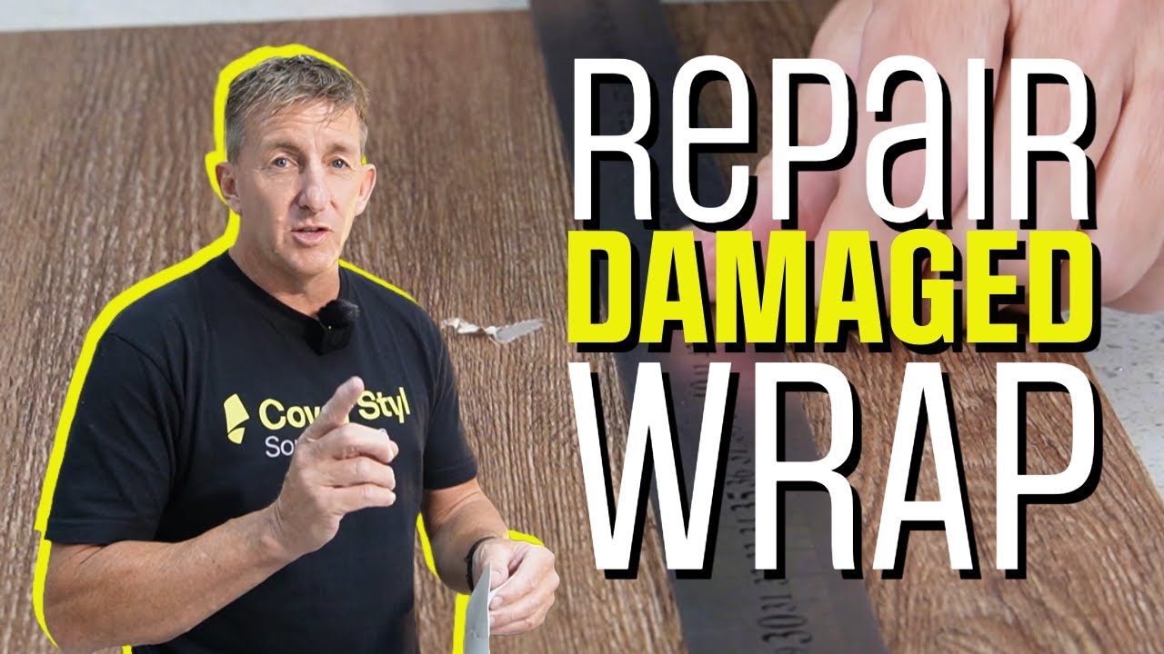 HOW TO REPAIR A DAMAGED WRAP // 2 DIFFERENT METHODS