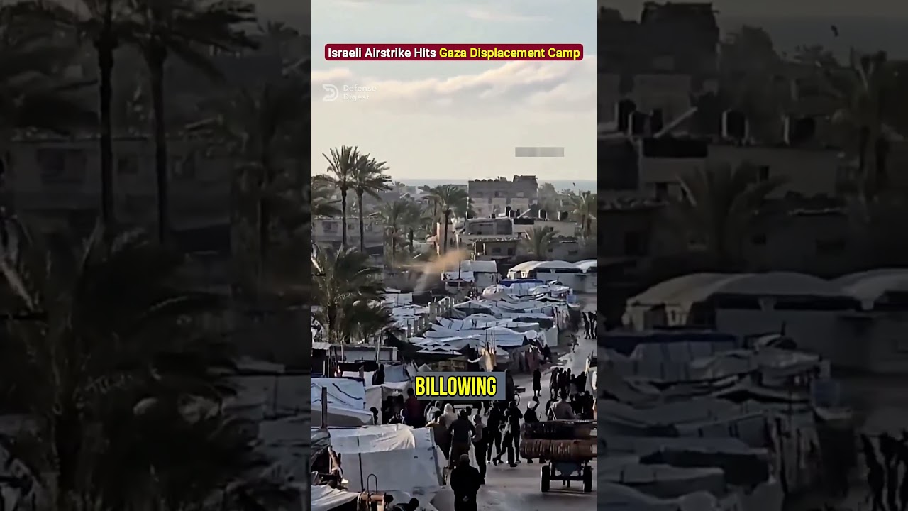 Израильский авиаудар поразил лагерь для перемещенных лиц в Газе!