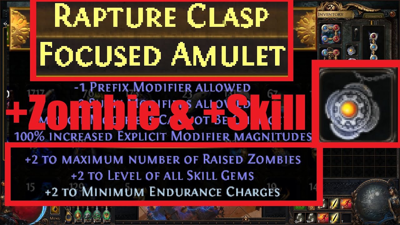 [PoE 3.27] Руководство по созданию амулета, ориентированного на зомби и навыки (без влияния), в Л...