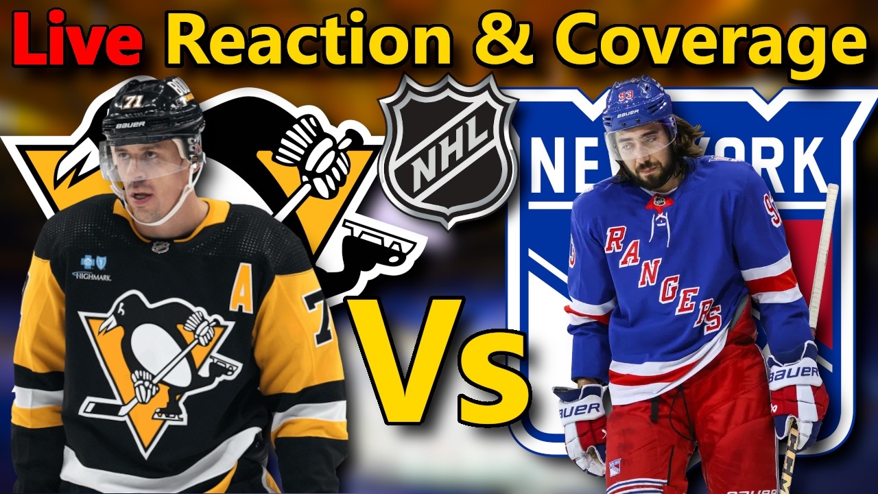 Penguins Playoff Push Hits the Gauntlet | Penguins vs Rangers LIVE