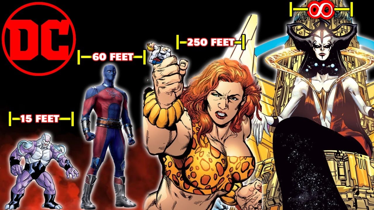 12 Biggest DC Characters According to Their Size - Explained In Detail