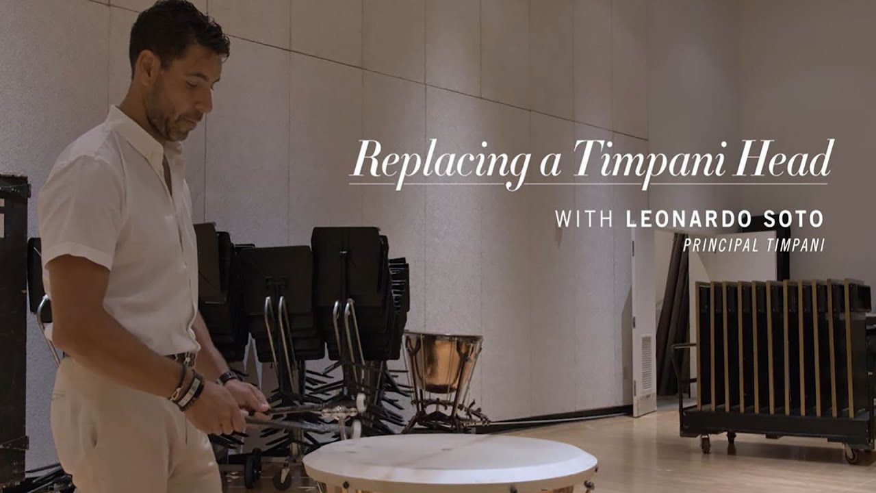Replacing a Timpani Head with Leonardo Soto