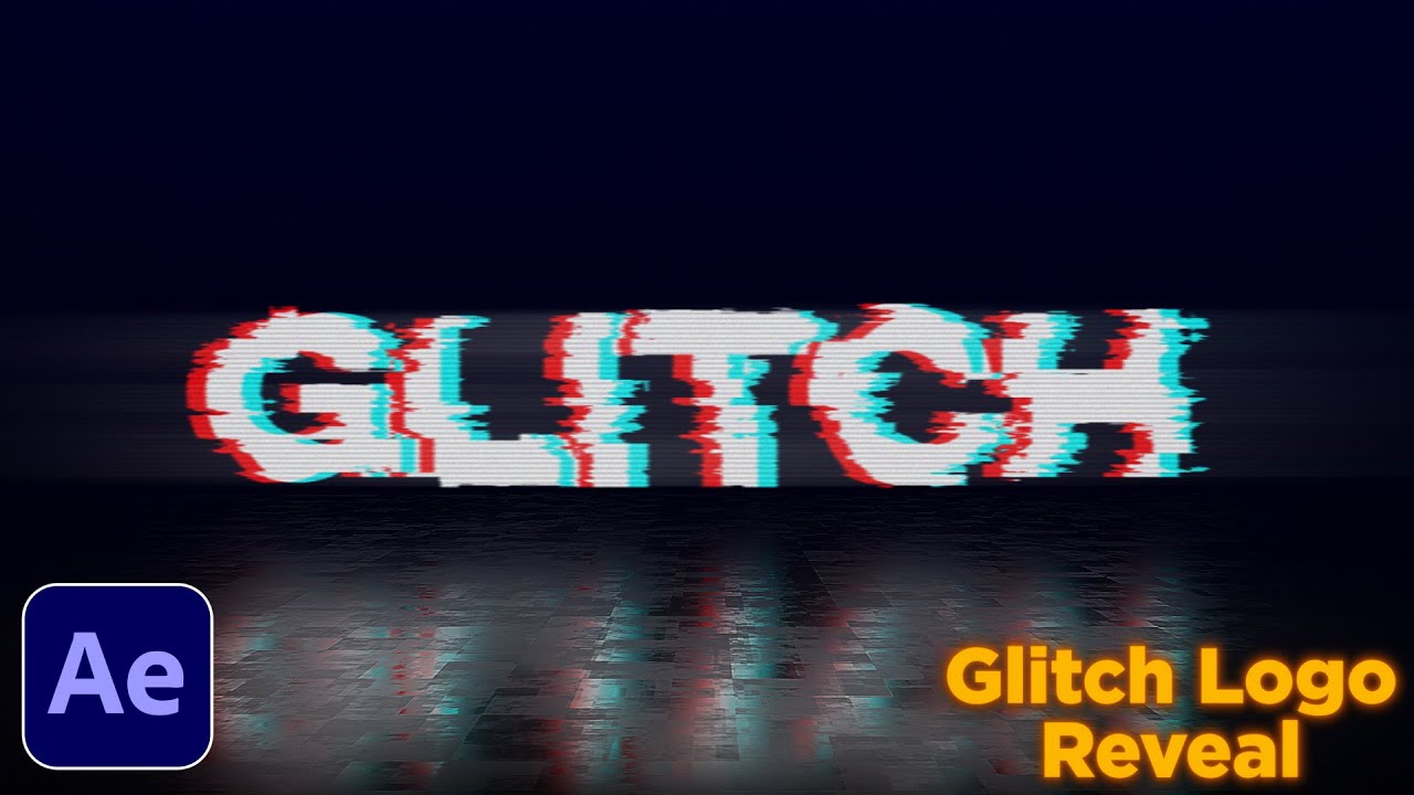 Glitch Logo Animation Tutorial in After Effects | RGB Glitch Effect | No Plugins