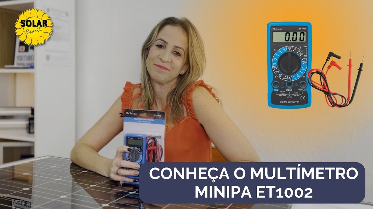 Conhe&ccedil;a o Mult&iacute;metro Minipa ET1002☀️