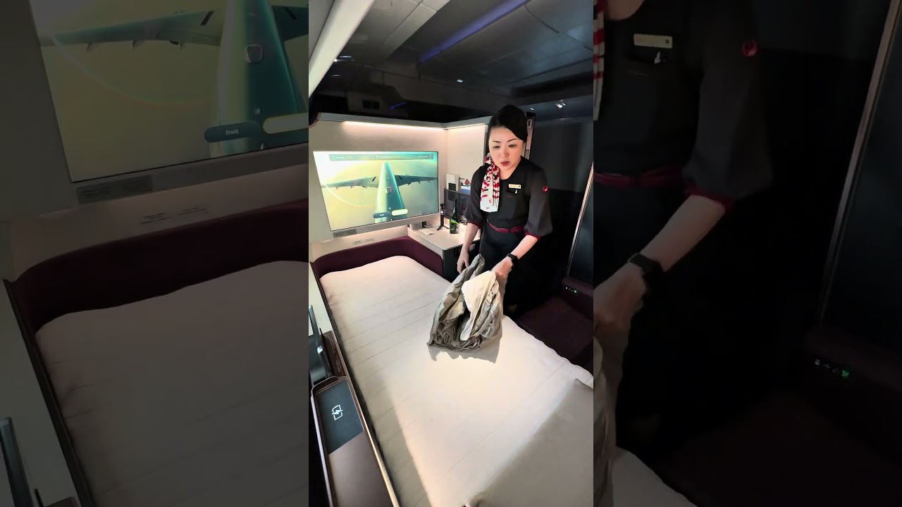 The First Class Transition #jal #japanairlines #flight