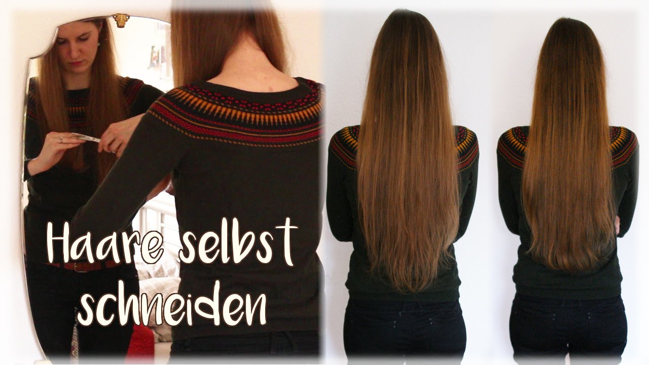 Lange Haare selber schneiden mit Heike von Haselnussblond