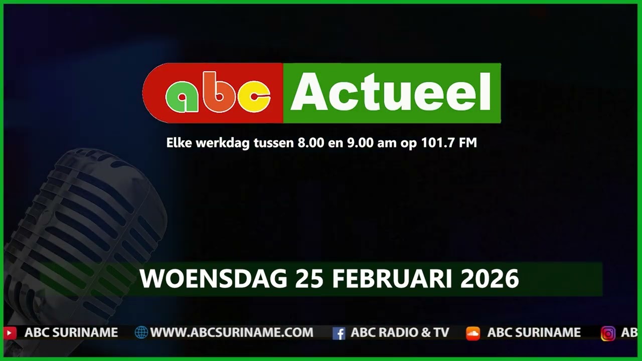 ABC Actueel woensdag 25 februari 2026
