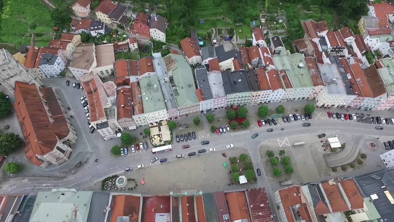Burghausen - View from above - Cinematic Drone