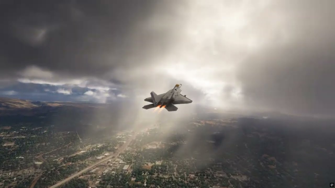 F-22 San Francisco Bay area. Microsoft Flight Simulator 2024