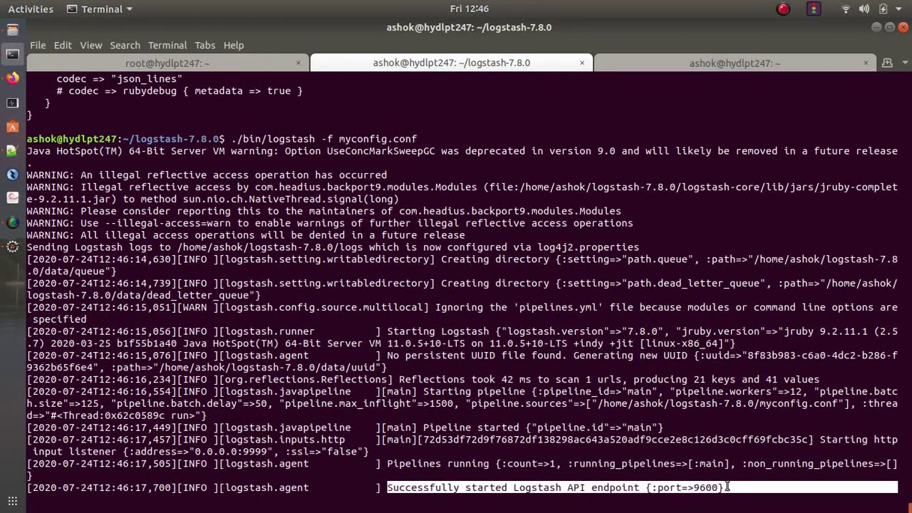 Install and configure logstash in ubuntu