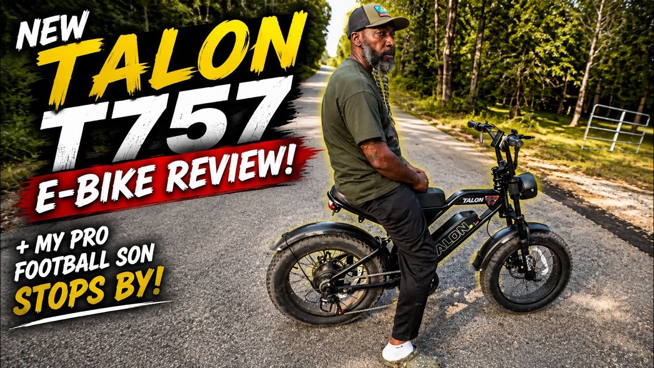 During the NEW Talon T757 E-Bike UnBoxing & Review&hellip;My Pro Football Son Stop By!!