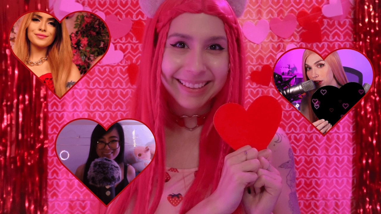 Valentine's Day ASMR 🥰 ft. @ASMRShanny, @RileyRoseASMR, & @ASMRBizzybunnyy 💘