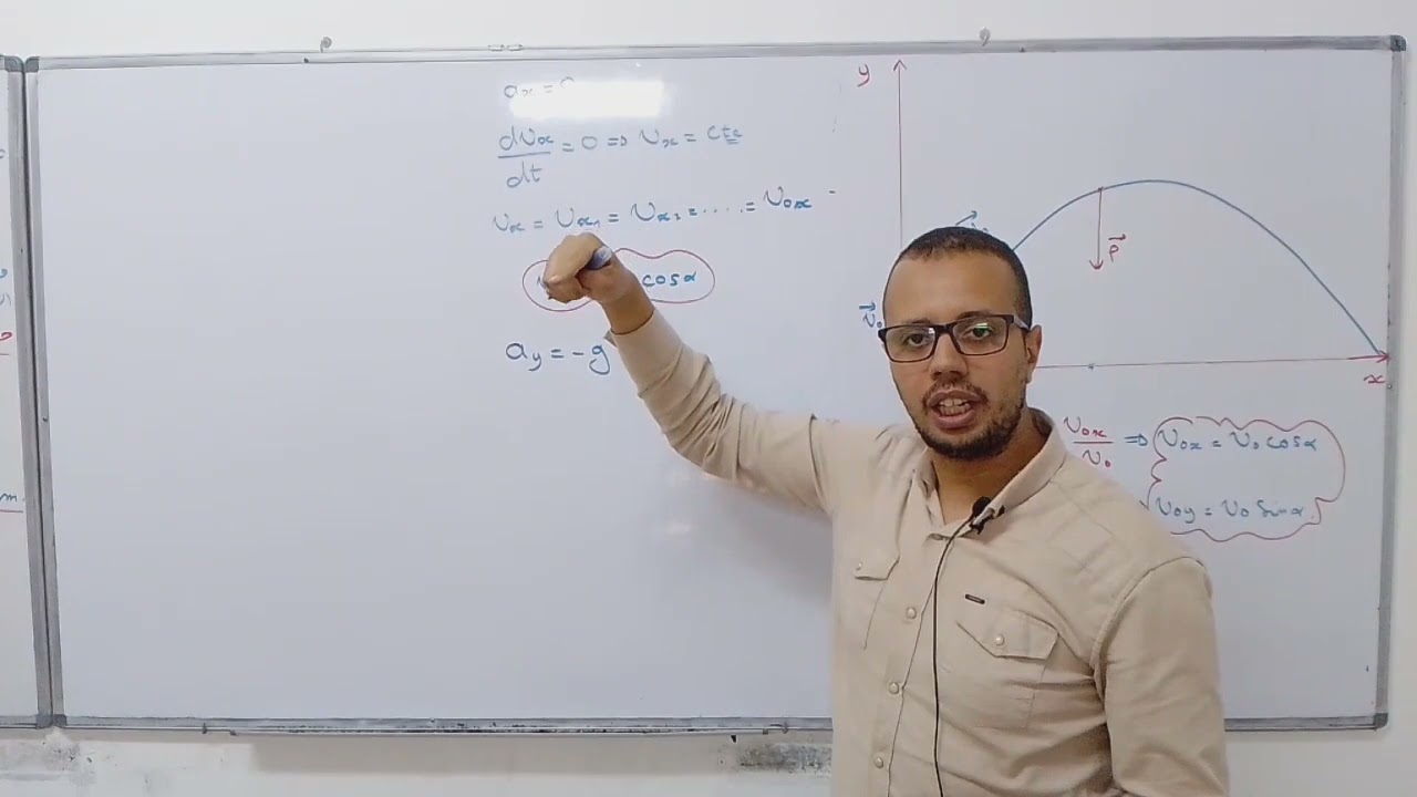 دراسة حركة القذيفة ( الجزء الأول) #bac2023yeswecan
