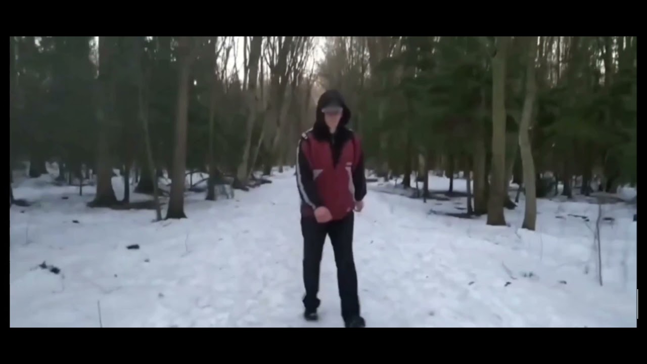 Nawąchany szczudlak ucieka przed widzem patrząc na jego