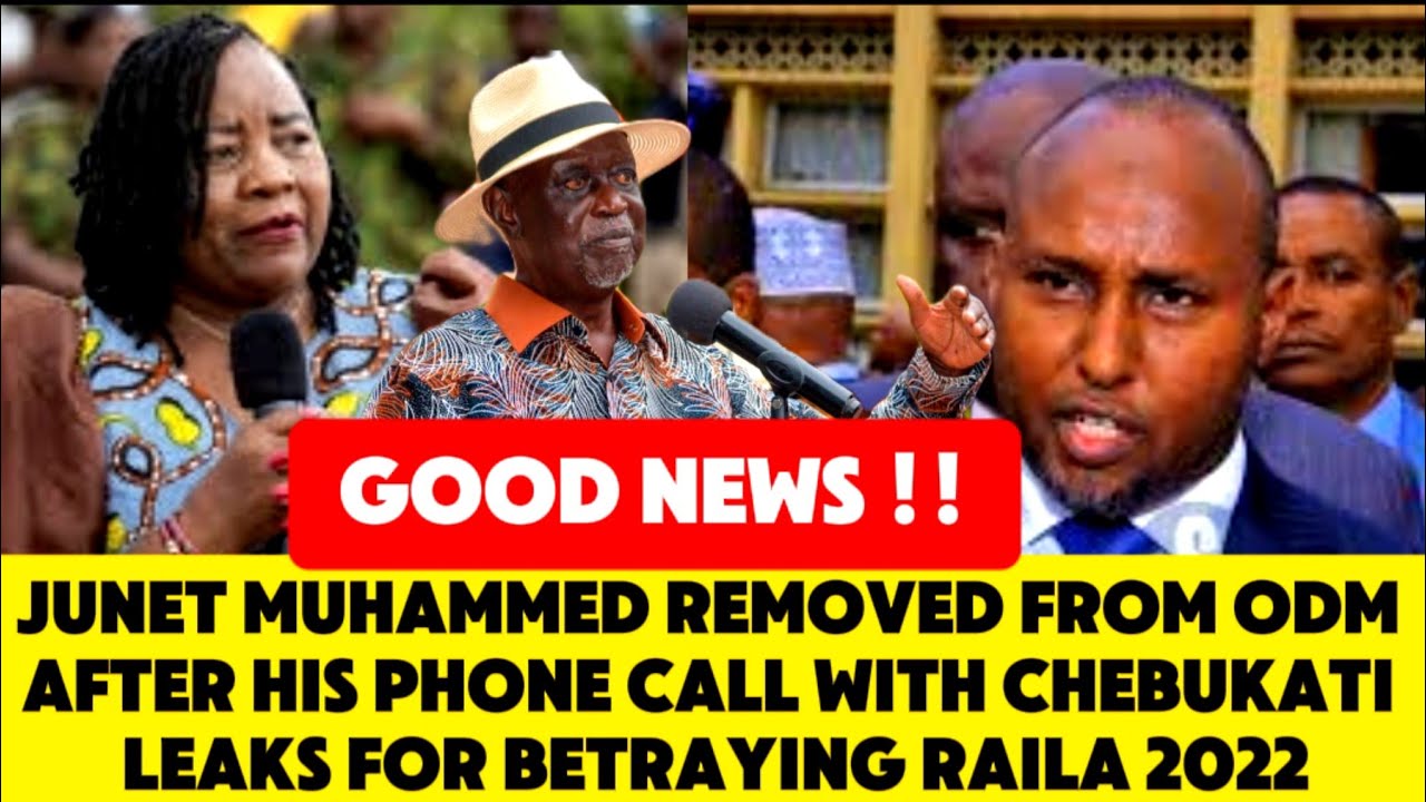 JUNET REMOVED FROM ODM AFTER HIS PHONE CALL WITH CHEBUKATI LEAKS FOR BETRAYING RAILA 2022!!