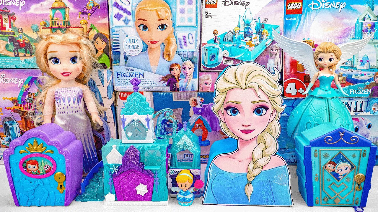 Unboxing Disney Frozen Elsa Toys Collection ASMR | Surprise Elsa Box Toys | Elsa's Bedroom Playset