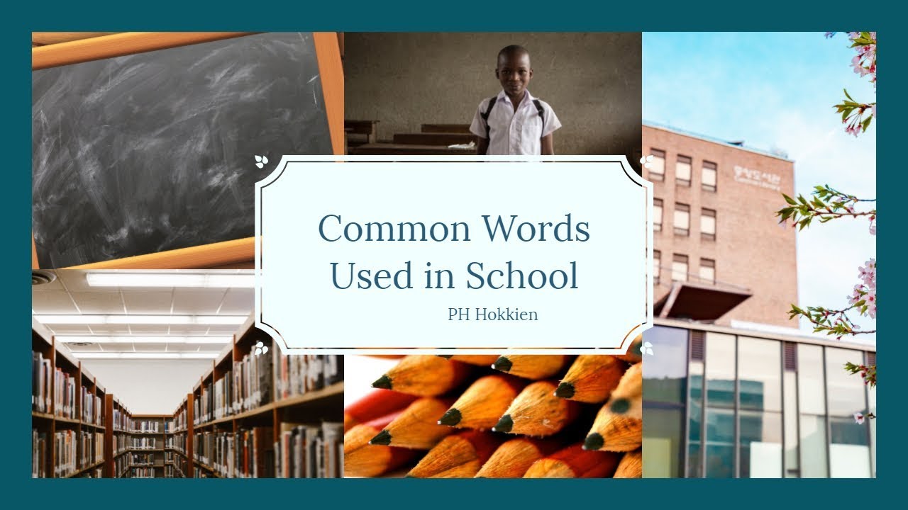 Learn Philippine Hokkien (Fookien) Ep.28 Common Words Used in School