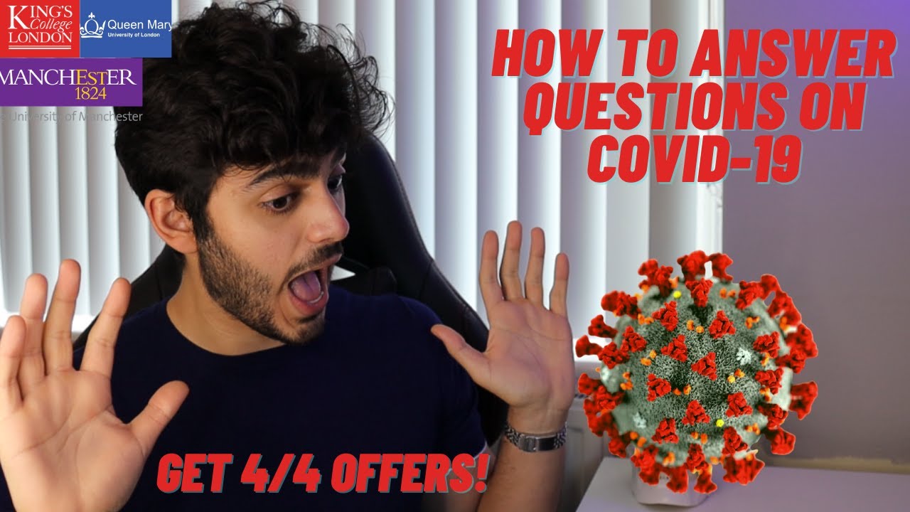 How to answer INTERVIEW QUESTIONS on COVID-19 |DENTISTRY/MEDICINE MMI
