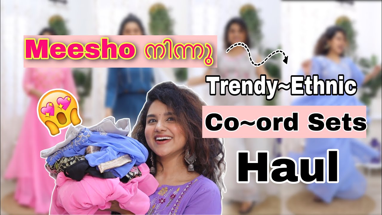 Meesho Haul 🔥 Stylish Co-ord Sets for Indo Western look 😻 / PurPle KohL Megha