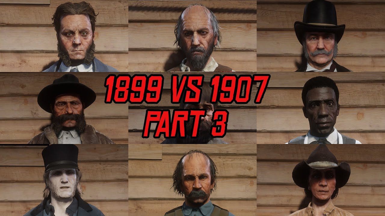 RDR2 1899 vs 1907 Characters Changes Over Time Part 3