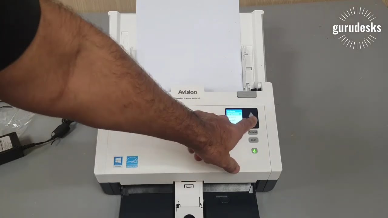 Avision AD345G Document Scanner - Unboxing