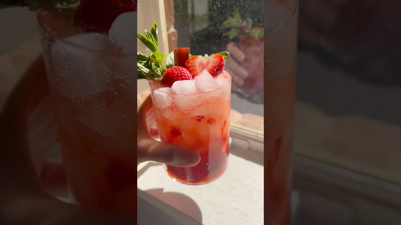 Strawberry Rhubarb Mojito!