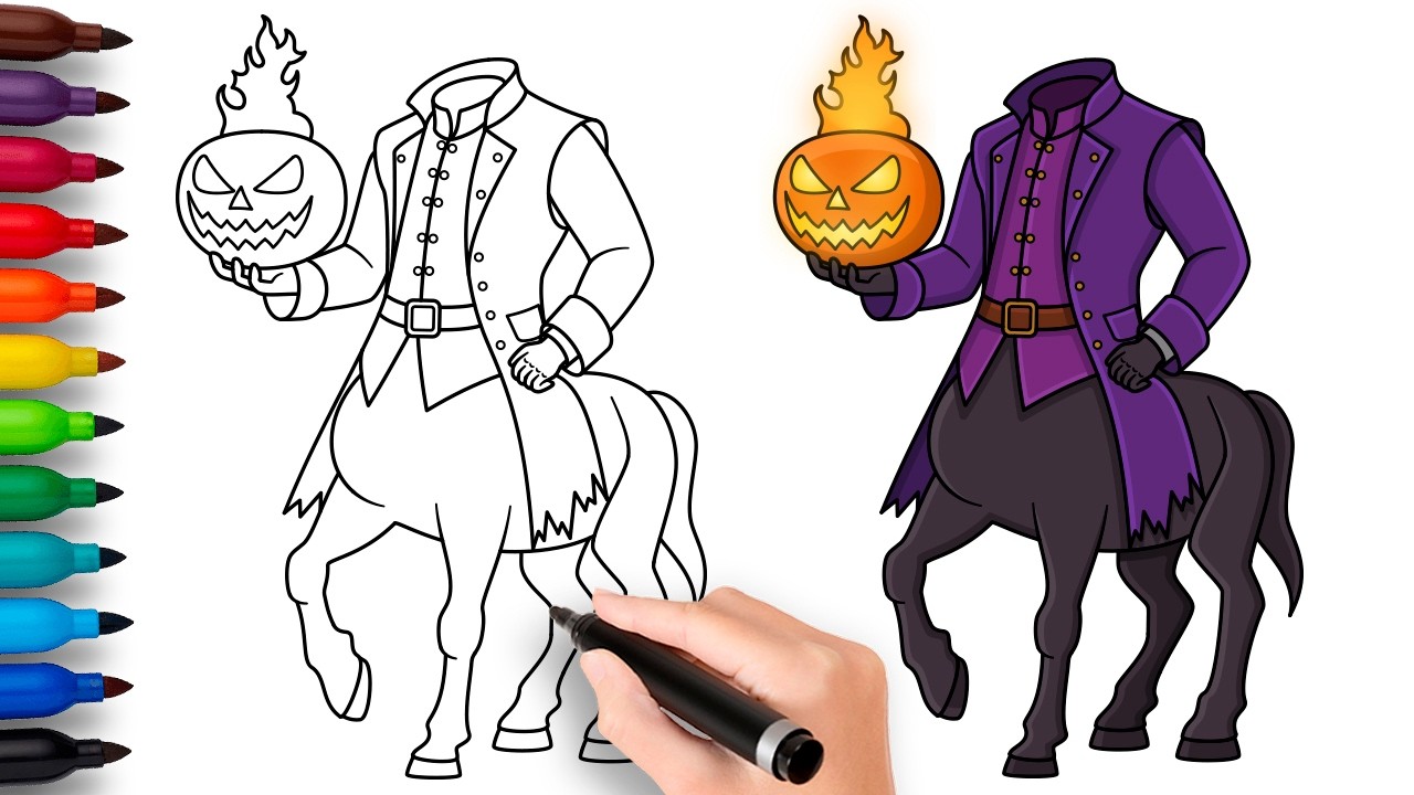 HOW TO DRAW HEADLESS HORSEMAN | Italian Brainrot Animals - Easy Step by Step Drawing