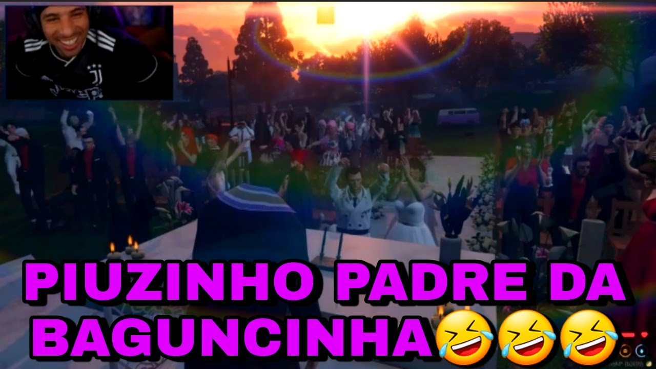 PIUZINHO PADRE DA BAGUNCINHA REALIZA O CASAMENTO DO CORONEL - GTA RP