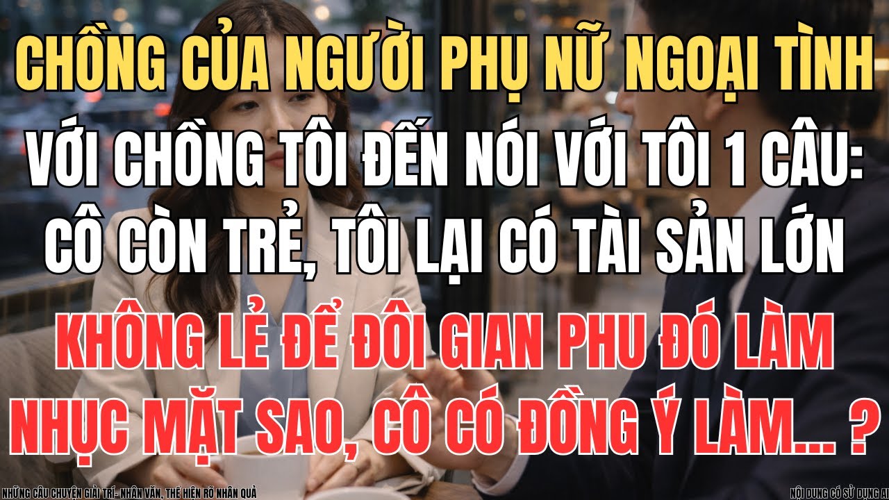 Chồng Của Cô Gái Mà Chồng Tôi Ngoại Tình Đến Nói 1 Câu Khiến Tôi Sững Sờ