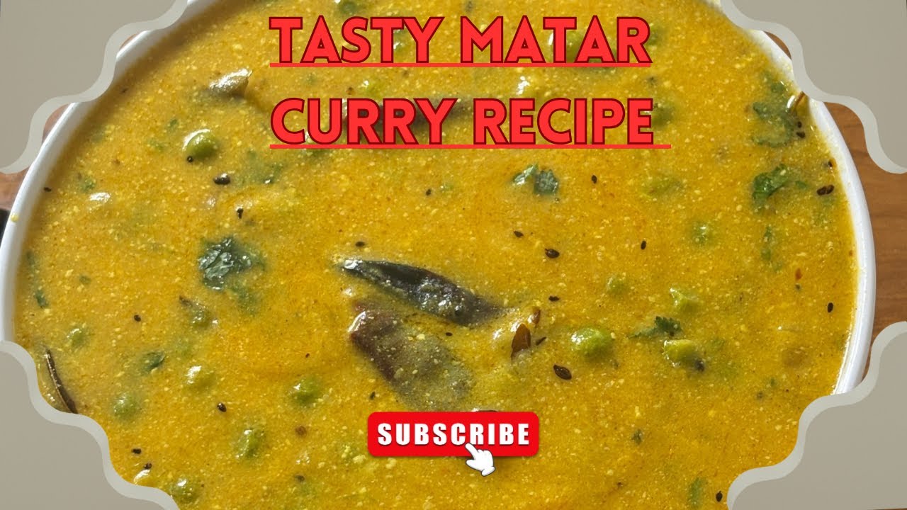हरे मटर 🫛 की कढ़ी रैसिपी |यकीन मानिए बहुत स्वादिष्ट लगता हैं |Matar curry recipe |