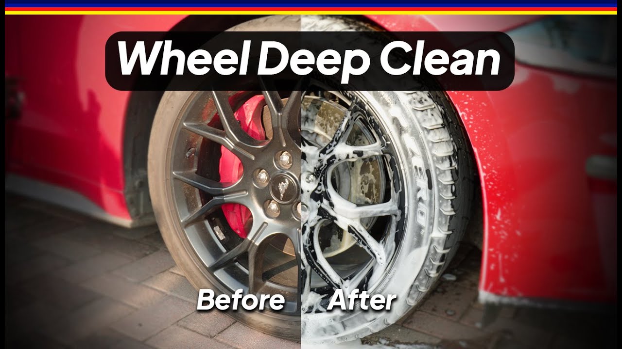  ASMR 🫧 My first time detailing a filthy wheel 🛞 (No talking)