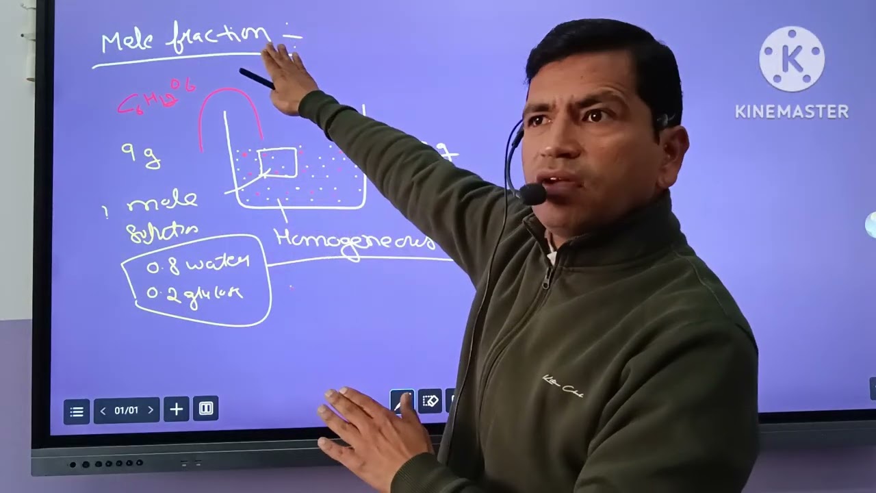 Solution chapter, 12th chemistry, part 2, mass percentage and mole fraction 