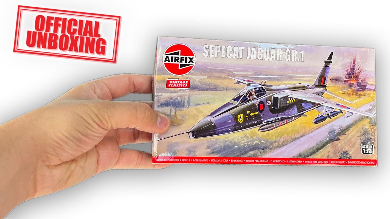 Official Unboxing Airfix-  SEPECAT Jaguar GR.1 (A03011V)