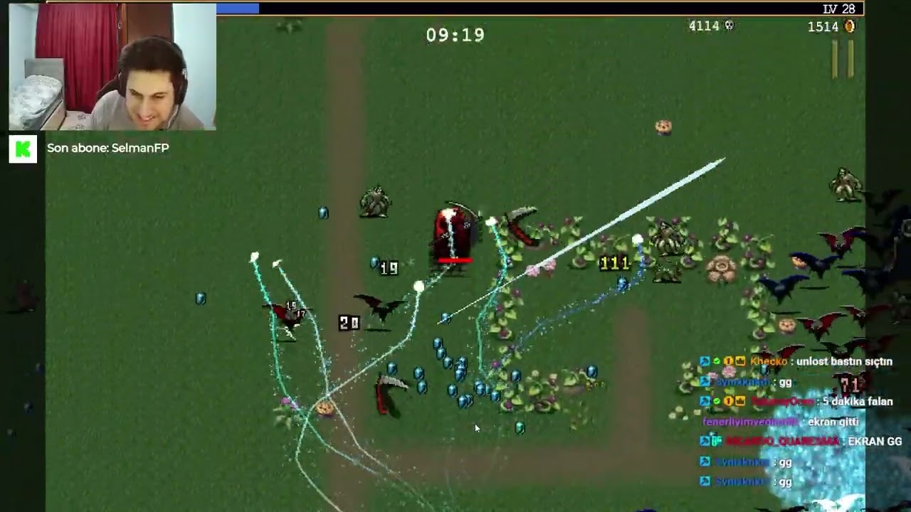 OYUNUN KALİTESİ 4K VİDEONUN KALİTE 144P l VAMPIRE SURVIVORS