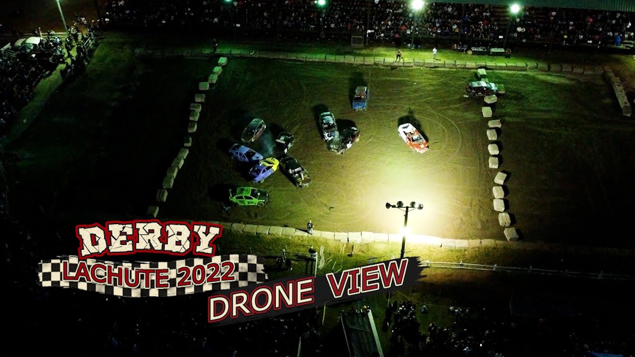 Demolition Derby - Lachute 2022  -Final Derby - DRONE VIEW