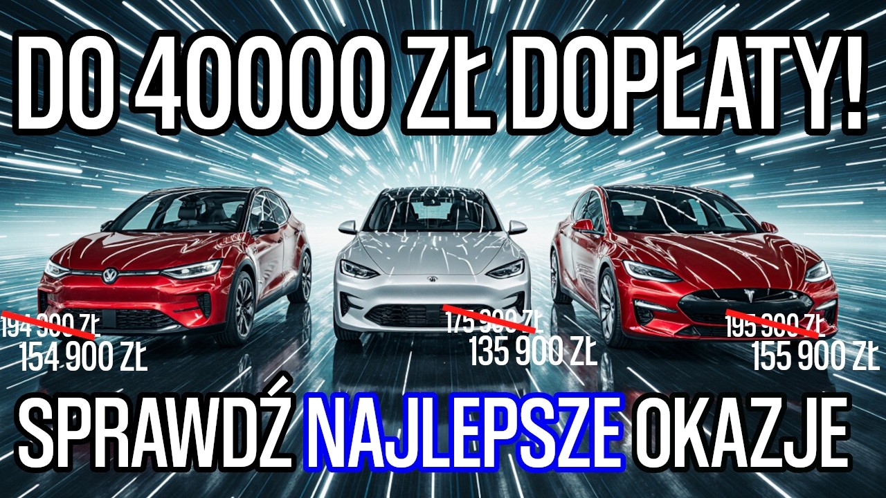 TOP 3 Elektryki z Dopłatą do 40 000 zł | Program NaszEauto 2025 (do 225 000 zł netto!)