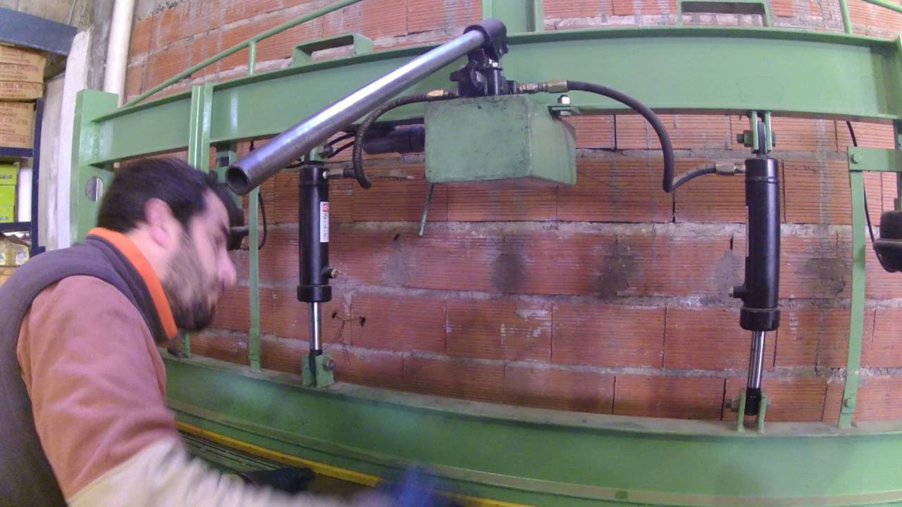 PLEGADORA de chapa CASERA (Hidráulica y neumática)