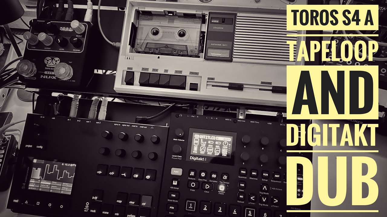 Torso S-4, Digitakt 2 Real-Time Soundscapes with Custom Tape Loop” DEEP DUST “Live Ambient Dub“