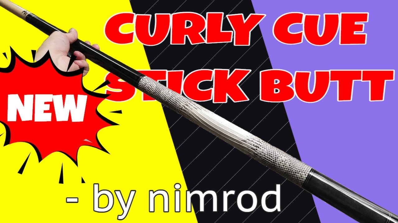 NIMROD QUALITY CUE STICK CURLY CUE STICK BUTT #billiards #cuesport #pool#trickshot #snooker
