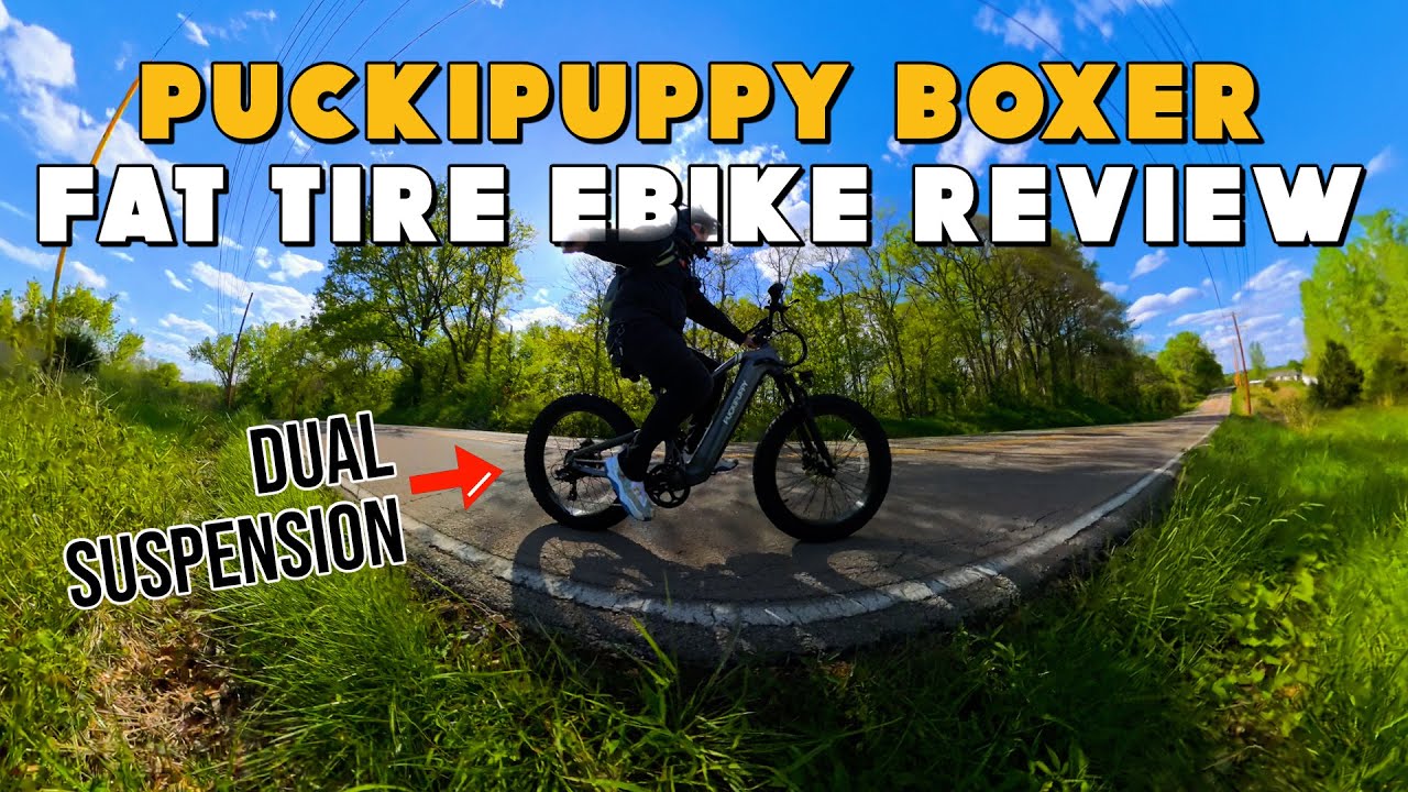 This Fat Tire Electric Bike has FULL SUSPENSION and is only $1249! PuckiPuppy Boxer 26x4