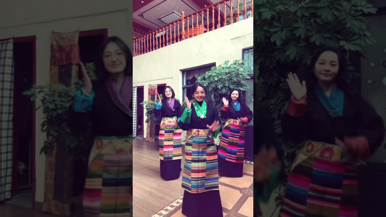 Tibetan Girl&rsquo;s Dance #tibet #travel #tibetanfood