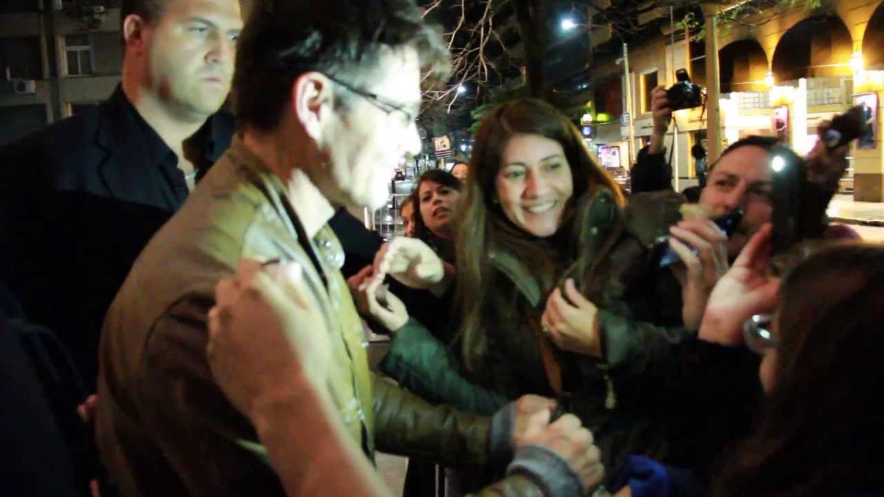 A ha Morten Harket con fans en Argentina