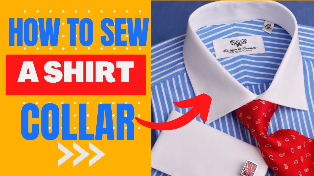 HOW TO SEW SHIRT COLLAR ( Step by Step)