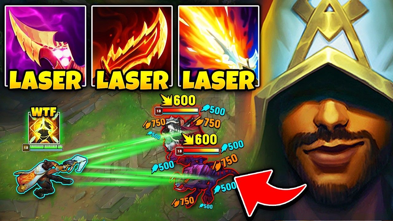 Akshan but I trade my weapon for a LASER Beam that melts you (SECRET AP AKSHAN?)