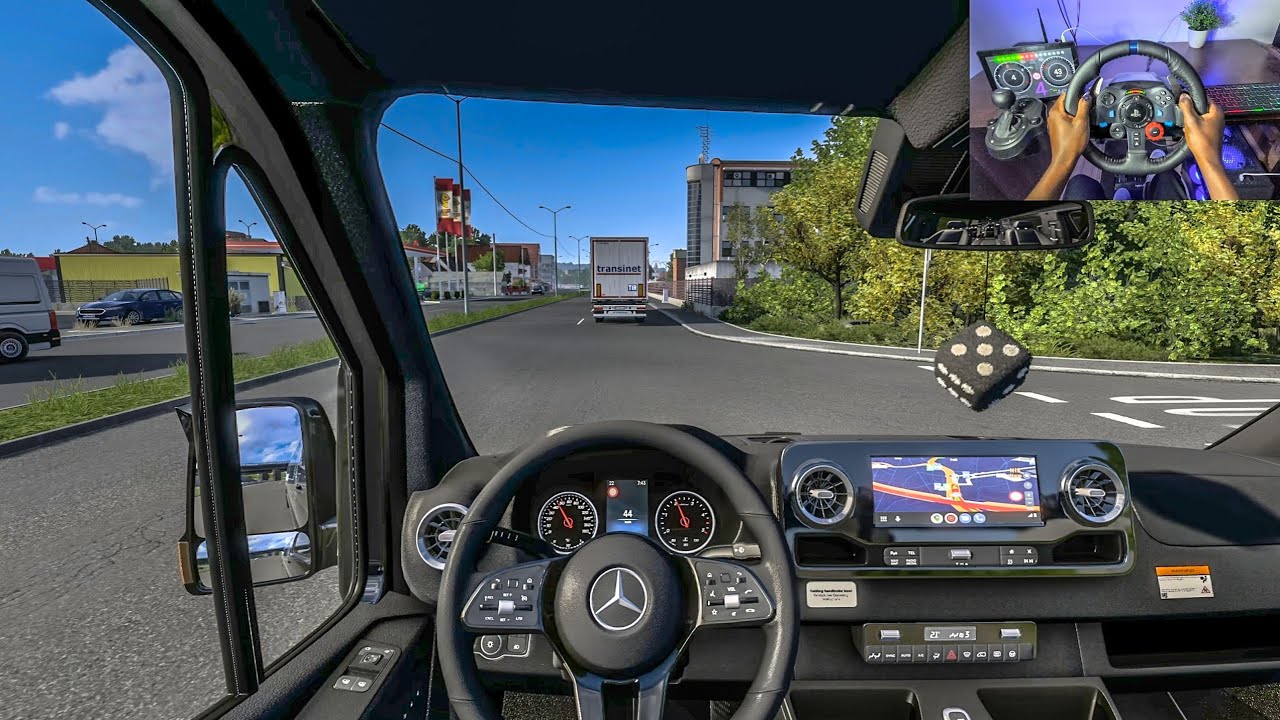 Mercedes Benz Sprinter Tourer | ETS2 1.50 | Euro Truck Simulator 2 | Logitech G29 Gameplay